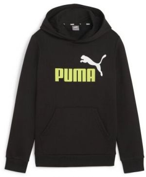 Puma ESS + 2 COL BIG LOGO HOODIE FL B Chlapčenská mikina, čierna, veľkosť