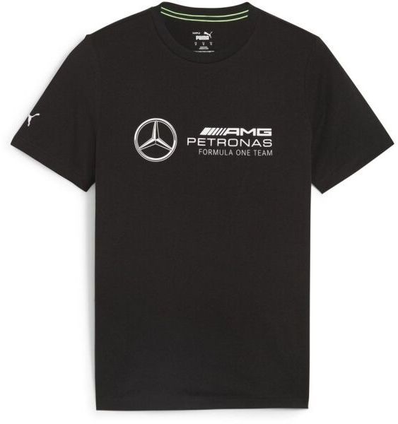 Puma MERCEDES-AMG PETRONAS F1 ESSENTIALS LOGO TEE Pánske tričko, čierna, veľkosť