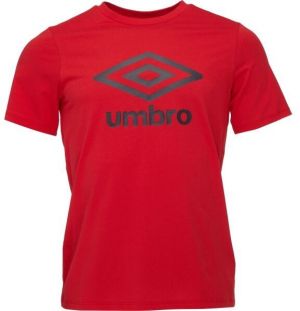 Umbro LARGE LOGO TEE ESSENTIALS Pánske tričko, červená, veľkosť