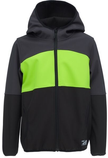 Lewro LYNZ Chlapčenská  softshellová bunda, tmavo sivá, veľkosť 128-134