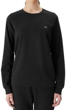 4F SWEATSHIRT BASIC Dámska mikina, čierna, veľkosť