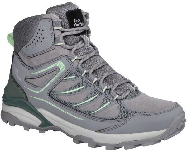 Jack Wolfskin CROSS TRAIL MID W Dámska outdoorová obuv, tmavo sivá, veľkosť 39