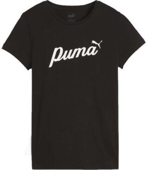 Puma ESSENTIALS + BLOSSOM SCRIP TEE Dámske tričko, čierna, veľkosť