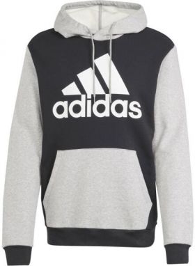 adidas ESSENTIALS FLEECE BIG LOGO HOODIE Pánska mikina, čierna, veľkosť