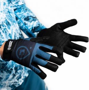 ADVENTER & FISHING LONG Pánske rukavice na lovenie rýb na mori, čierna, veľkosť L/XL