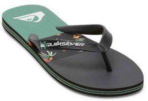 Quiksilver MOLOKAI STRIPE Pánske žabky, čierna, veľkosť 41