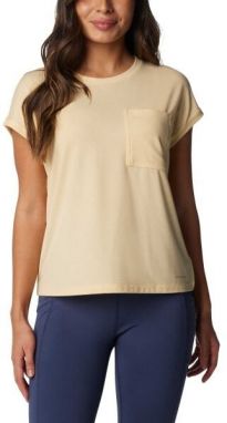Columbia BOUNDLESS TREK SHORT SLEEVE TEE Dámske tričko, žltá, veľkosť