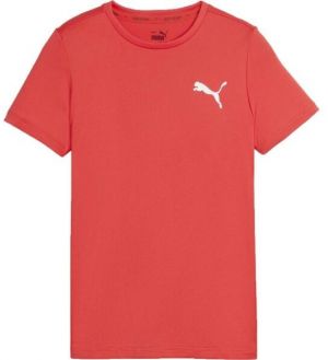 Puma ACTIVE SMALL LOGO TEE Chlapčenské športové tričko, oranžová, veľkosť