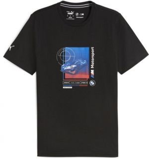 Puma BMW M MOTORSPORT CAR GRAPHIC TEE 2 Pánske tričko, čierna, veľkosť
