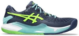 ASICS GEL-RESOLUTION 9 Pánska tenisová obuv, tmavo modrá, veľkosť 42