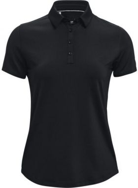 Under Armour ZINGER SHORT SLEEVE POLO Dámske golfové polo tričko, čierna, veľkosť