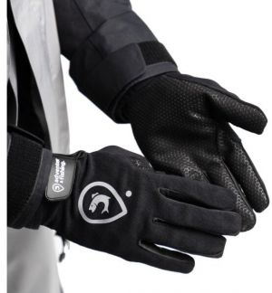 ADVENTER & FISHING GLOVE Pánske rukavice na lovenie v sladkej vode, čierna, veľkosť L/XL
