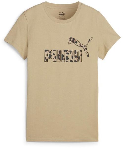 Puma ESSENTIALS + ANIMAL GRAPHIC TEE Dámske tričko, béžová, veľkosť
