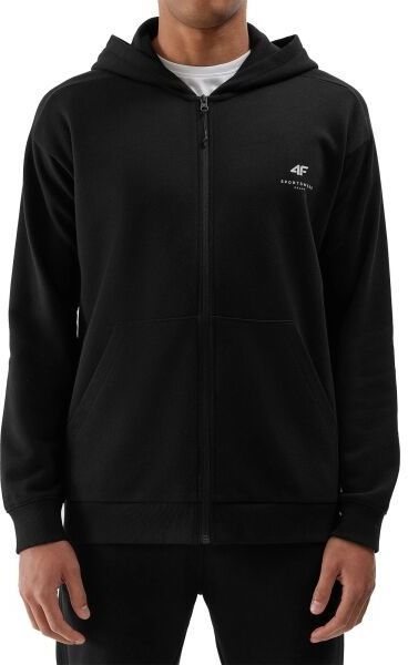 4F SWEATSHIRT BASIC Pánska mikina, čierna, veľkosť
