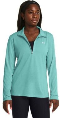 Under Armour TECH TEXTURED 1/2 ZIP Dámske tričko s dlhým rukávom, tyrkysová, veľkosť S