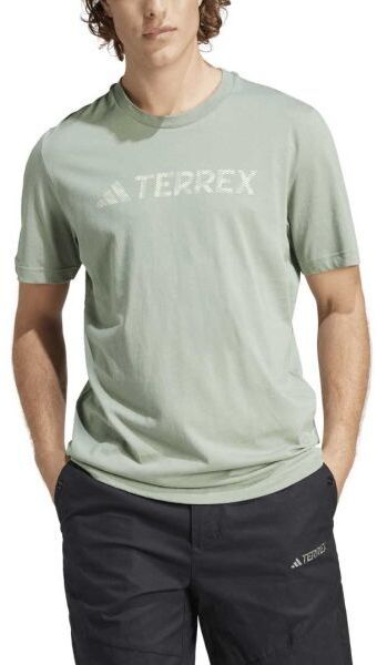 adidas TERREX CLASSIC LOGO TEE Pánske tričko, svetlo zelená, veľkosť