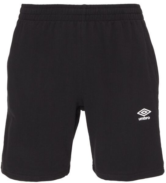 Umbro FRENCH TERRY SHORT ESSENTIALS Pánske teplákové kraťasy, čierna, veľkosť