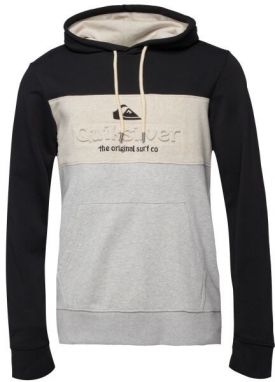 Quiksilver EMBOSS BLOCK Pánska mikina, sivá, veľkosť
