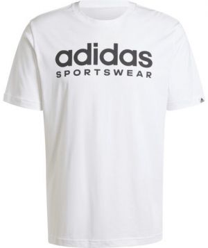 adidas SPORTSWEAR GRAPHIC TEE Pánske tričko, biela, veľkosť