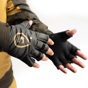 ADVENTER & FISHING WARMED GLOVES Pánske zateplené rukavice, tmavo sivá, veľkosť M/L