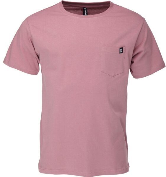 FUNDANGO TALMER POCKET T-SHIRT Pánske tričko, ružová, veľkosť