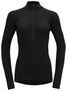 Devold LAUPAREN MERINO 190 NECK W Dámske tričko, čierna, veľkosť