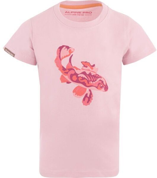 ALPINE PRO OKEGO Dievčenské tričko, ružová, veľkosť 152-158