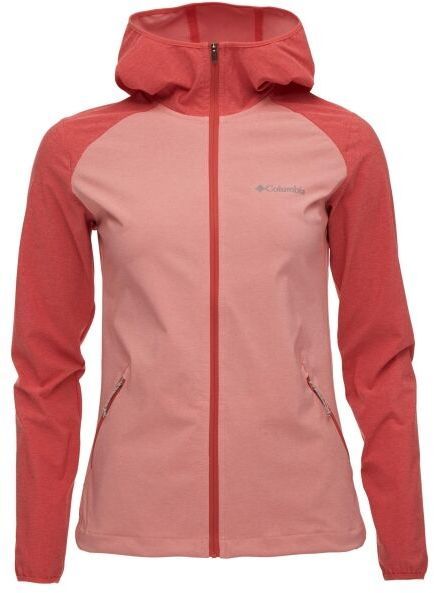 Columbia HEATHER CANYON HOODDED JACKET Dámska softshellová bunda, růžová, veľkosť