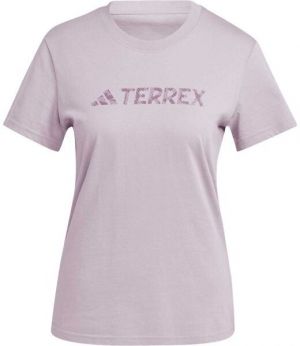 adidas TERREX CLASSIC LOGO TEE Dámske tričko, ružová, veľkosť