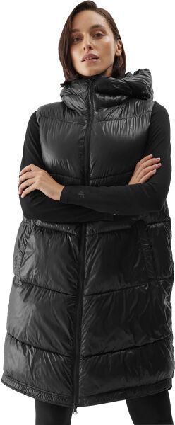 4F VEST W Dámska vesta, čierna, veľkosť