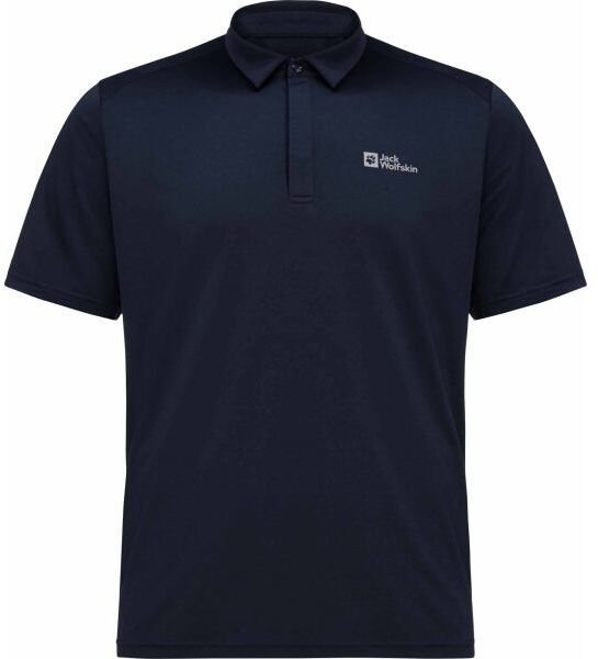 Jack Wolfskin DELGAMI POLO M Pánske polo tričko, tmavo modrá, veľkosť