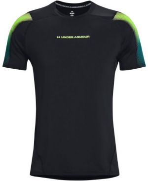 Under Armour HEATGEAR® FITTED SHORT SLEEVE Pánske tričko, čierna, veľkosť L