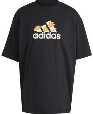 adidas FLOWER PACK BADGE OF SPORT TEE Dámske tričko, čierna, veľkosť