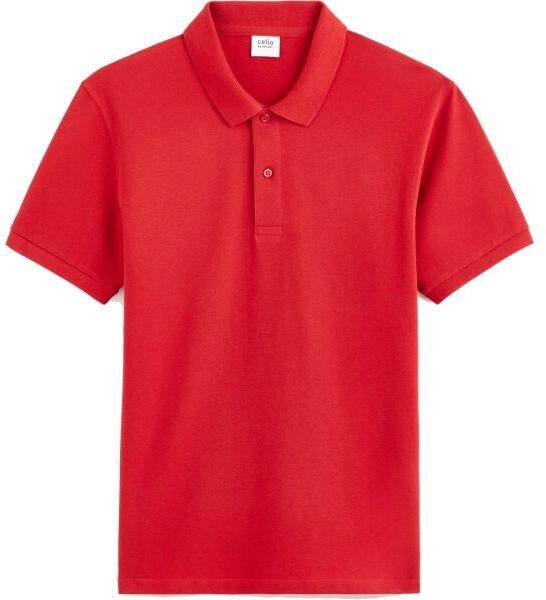 CELIO TEONE Pánske polo tričko, červená, veľkosť