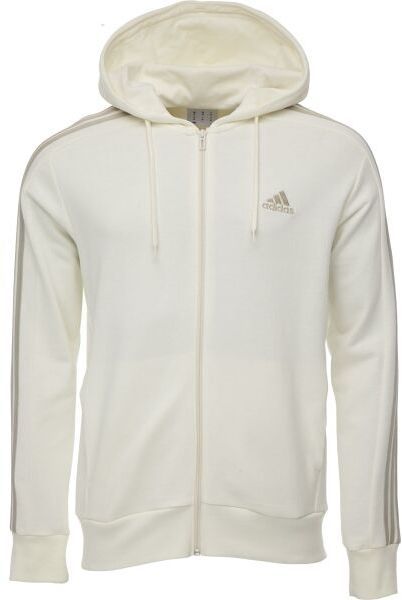 adidas ESSENTIALS 3-STRIPES HOODIE Pánska mikina, béžová, veľkosť