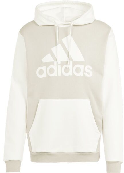 adidas ESSENTIALS FLEECE BIG LOGO HOODIE Pánska mikina, béžová, veľkosť