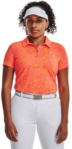 Under Armour PLAYOFF PRINTED SS POLO Dámske polo tričko, ružová, veľkosť S