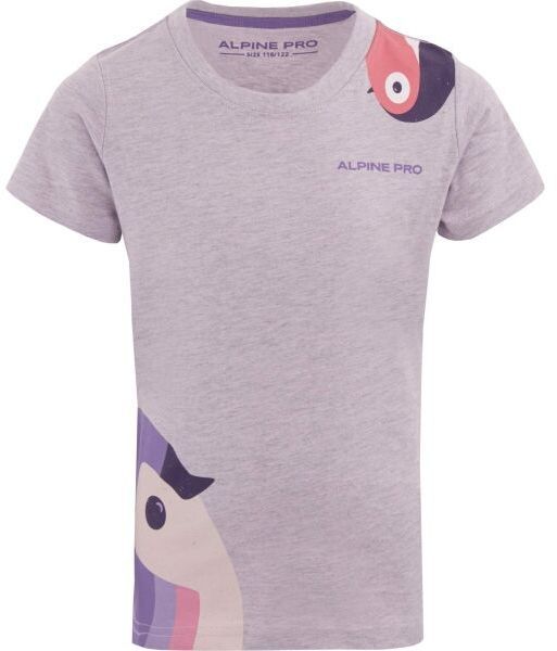 ALPINE PRO SERBO Dievčenské tričko, fialová, veľkosť 104-110