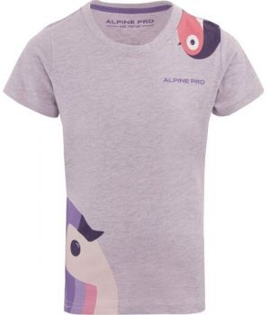 ALPINE PRO SERBO Dievčenské tričko, fialová, veľkosť 104-110