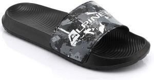 ALPINE PRO ORMES Pánske šľapky, čierna, veľkosť