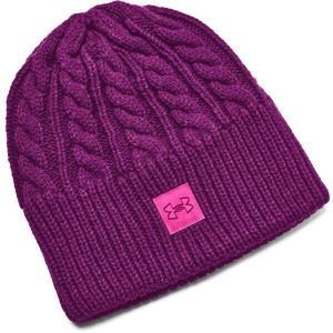 Under Armour HALFTIME CABLE KNIT Dámska čiapka, fialová, veľkosť