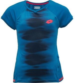 Lotto TECH II D2 TEE Dievčenské tenisové tričko, modrá, veľkosť