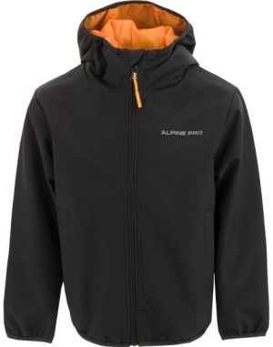 ALPINE PRO GELRO Chlapčenská bunda, čierna, veľkosť 140-146