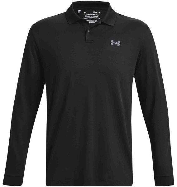 Under Armour PERFORMANCE 3.0 LS POLO Pánske tričko, čierna, veľkosť M