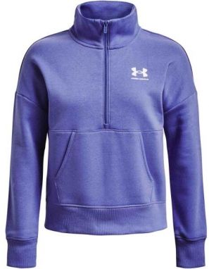Under Armour RIVAL FLEECE HZ Dámska flísová mikina, modrá, veľkosť