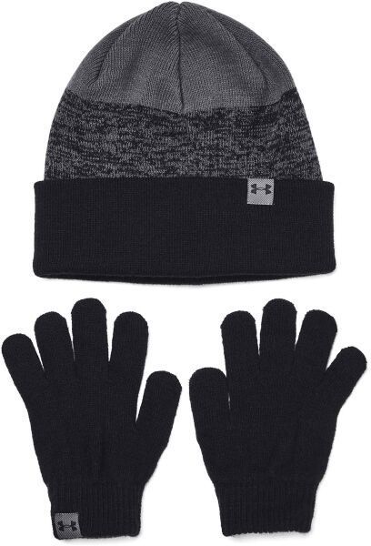 Under Armour BEANIE&GLOVES COMBO Chlapčenský set čiapky a rukavíc, čierna, veľkosť