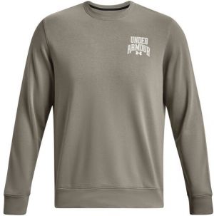 Under Armour RIVAL TERRY GRAPHIC CREW Pánska mikina, zelená, veľkosť