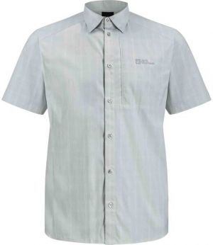 Jack Wolfskin NORBO S/S SHIRT M Pánska košeľa, sivá, veľkosť