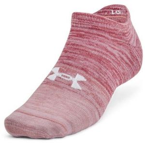Under Armour ESSENTIAL NO SHOW 3PK Unisex ponožky, ružová, veľkosť