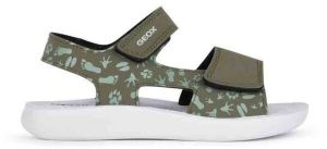 Geox LIGHTFLOPPY Chlapčenské sandále, khaki, veľkosť